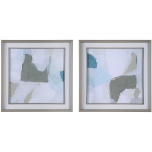 Uttermost Mist Shapes 25 1/2" Square 2-Piece Framed Wall Art Set - 1 of 1