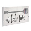 Stupell Industries On Lake Time Boat Oar Phrase Wall Plaque Art, 17" x 7" - 2 of 4