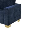 1-Seater Plush Cloth Sofa Chair with High Legs & Easy Cleaning - 3 of 4