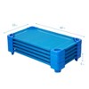 ECR4Kids Stackable Kiddie Cot, Toddler Size, Blue, 5-Pack - 2 of 4