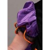 HalloweenCostumes.com Infant Purple Ribbon Witch | Satin Baby Velour Dress with Mesh Ruffles & Felt Hat, Halloween Skirt - 3 of 4