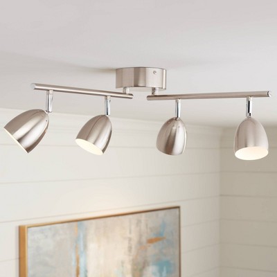 Alexa 32" Satin Nickel LED Ceiling Track Light Fixture
