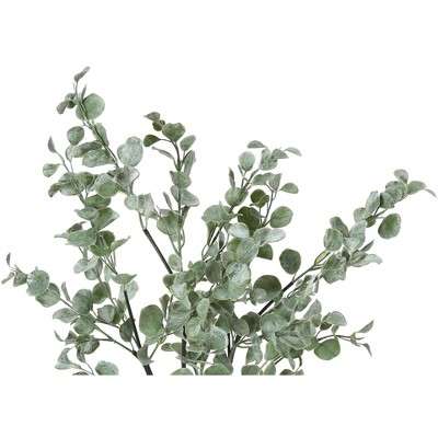 35" Tall Eucalyptus Artificial Plant with Black Pot