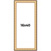 PosterPalooza | Panoramic Traditional Gold Picture Frame - UV Acrylic, Foam Board Backing, Hanging Hardware - 2 of 4