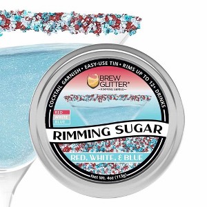 Brew Glitter Colorful Cocktail Rimming Glitter Sugar Series (1x 4oz Tin) - 1 of 4