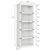 3 Tier Bookcase, Farmhouse Book Shelf with Storage - 2 of 4