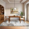 Modern Abstract Pattern Machine Washable Rug, Non-Slip, Non-Shedding, Low Pile Foldable Rug for Bedroom, Living Room and Game Room - 2 of 4