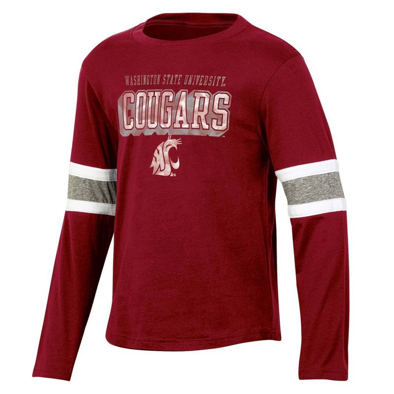 NCAA Washington State Cougars Boys&#39; Long Sleeve T-Shirt, 1 of 4