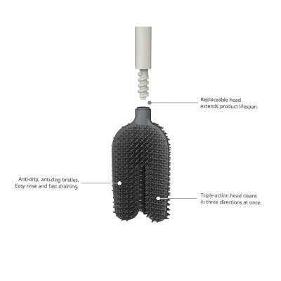 Stainless Steel Flexible Toilet Brush with Holder