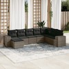 vidaXL Garden Sofa Set Grey PE Rattan Large Modular Garden Sofa Set - 2 of 4