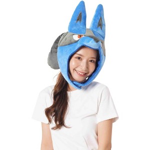 Clever Idiots Inc. Pokemon Lucario Kigurumi Cozy Costume Beanie Hat - 1 of 4