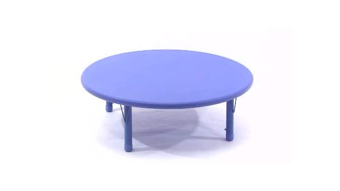 Flash Furniture 45" Round Plastic Height Adjustable Activity Table, 2 of 6, play video
