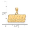 Black Bow Jewelry 14k Yellow Gold New Hampshire Wildcats NCAA Small Pendant - 2 of 3