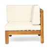 VisioGear LoveSeat Set, 2-Piece Love Seat Set, Two Sectiona with Single Arm for Patio, Lawn, Beige, 60.5"*30.25"*26.5" - 4 of 4