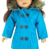 Sophia’s Coat, Animal Print Leggings & Boots for 18" Dolls, Turquoise - 4 of 4