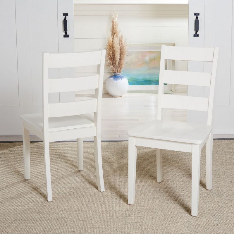 Silio Ladder Back Dining Chair (Set of 2)  - Safavieh, 2 of 10