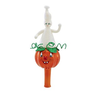 Santa Land 10.5 Inch Gourdy & Boo Halloween Tree Topper Ghost Pumpkin Tree Toppers - 1 of 3
