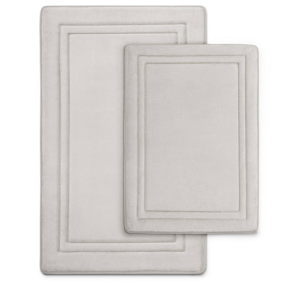 Photos - Bath Mat MICRODRY Quick Drying Framed Memory Foam /Runner with Skid Resista