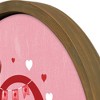 Creative Products Valentine Things Monogram Round Brown Framed Print - 3 of 4
