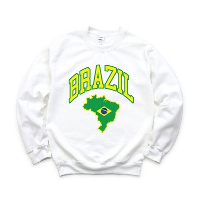 Simply Sage Market Women's Graphic Sweatshirt  Brazil Map