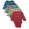 Leveret Long Sleeve Baby Bodysuit - 4 Pack - 2 of 3