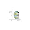 Black Bow Jewelry Blue and Green Glass Sterling Silver Bead Charm - 2 of 3