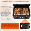 35Qt Commercial Insulated Food Pan Carrier Catering Hot Cold Serving Dish 3 Pans - 4 of 4