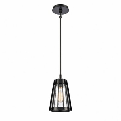 Elk Home Open Louvers 1 - Light Pendant in  Matte Black