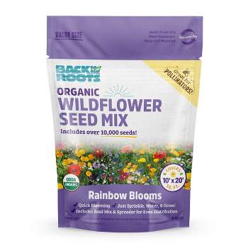 Back to the Roots Organic Rainbow Blooms Wildflower Seed Mix