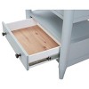 NicBex 17 inch Nightstand with 2 Drawers,Modern Side Table with  Finish and Wood Frame,Bedside Table for Bedroom,Living Room,Sand/Blue/White - 4 of 4