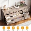 12-Drawer Wooden Dresser - Wide TV Stand for 65" TV, Modern Clothes Storage for Bedroom & Living Room - 3 of 4