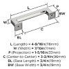 Amerock Lintel Pull for Cabinets, Drawers, and Furniture - 4 of 4