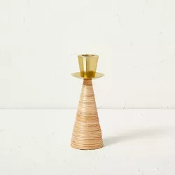 Brass Candle Holder Short - Opalhouse™ designed with Jungalow™
