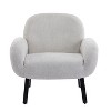 Christopher Knight Home Audrey Modern Rubberwood Upholstered Armchair - 4 of 4
