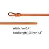Elerevyo Women's Faux Leather Skinny Belt for Dress Adjustable Knotted Thin Waist Belts - 3 of 4