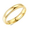 Pompeii3 5mm Milgrain Plain High Polished Dome Wedding Band 10k White, Yellow, Rose Gold - 4 of 4