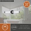VAXCEL Nash Black Outdoor Modern Wall Lantern, Dusk to Dawn Photocell, 1-Light Wall Lamp Sconce with Clear Seeded Glass - 4 of 4