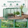 Tangkula Portable Mini Greenhouse 47" x 22" x 24" Outdoor Green House with Roll-Up Door - 4 of 4