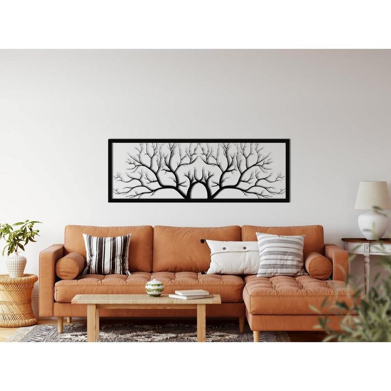 Sussexhome Tree Branches Metal Wall Decor for Home and Outside - Wall-Mounted Geometric Wall Art Decor - Drop Shadow 3D Effect Wall Decoration, 2 of 4
