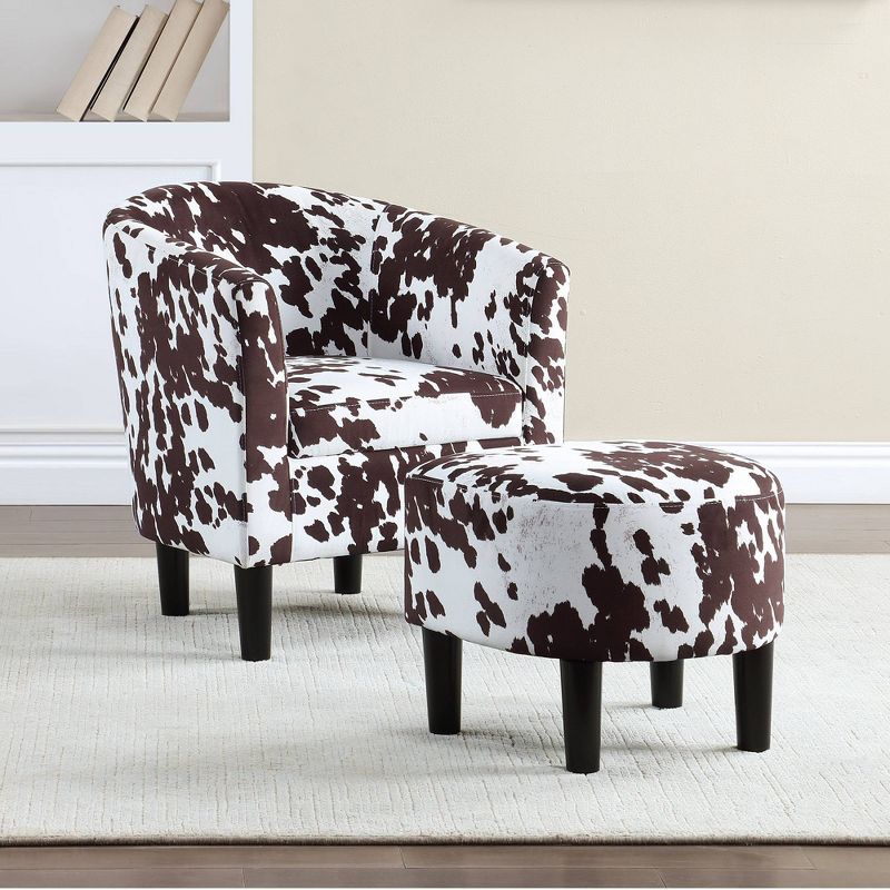 Breighton Home Take a Seat Churchill Accent Chair with Ottoman, 2 of 10