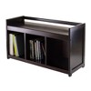Winsome 4pc Addison Set Storage Hall Bench with Folding Fabric Baskets Espresso/Beige: Entryway Organizer, Foyer Seating - 4 of 4