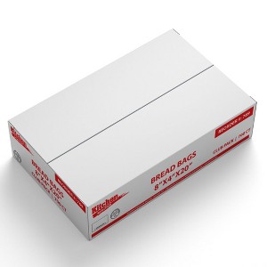 Clear Plastic Bread Storage Bags 8" x 4" x 20" – 700 Count Food-Grade Disposable Bags for Homemade Bread, Pastries & Baked Goods - 1 of 4
