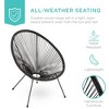 Best Choice Products 4-Piece All-Weather Acapulco-Style Conversation Set, Outdoor Patio Furniture w/ Glass Top Table - 2 of 4