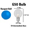 Novelty Lights 25 Feet G50 Globe Outdoor Patio String Lights, Brown Wire - 4 of 4