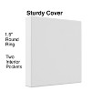 MyOfficeInnovations 1-1/2" Simply View Binders with Round Rings White 12/Pack 358170 - 3 of 4