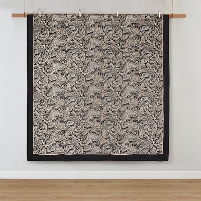 Black and Gold Jacquard Cotton Full Bed in a Bag Set