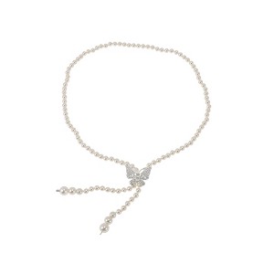 Unique Bargains Women's Faux Pearl Waist Chain 1 Pc - 1 of 4