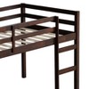 NicBex Twin Size Loft Bed Wooden Bed Frame with Ladder and Full Length Guardrail, No Box Spring Required, Space saving - 4 of 4