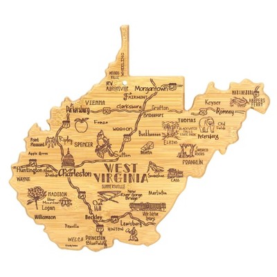 Totally Bamboo Destination West Virginia Serving and Cutting Board