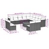 vidaXL Patio Sofa Set with Cushions Outdoor Furniture 14 Piece Poly Rattan - Beige and Cream - 3 of 4